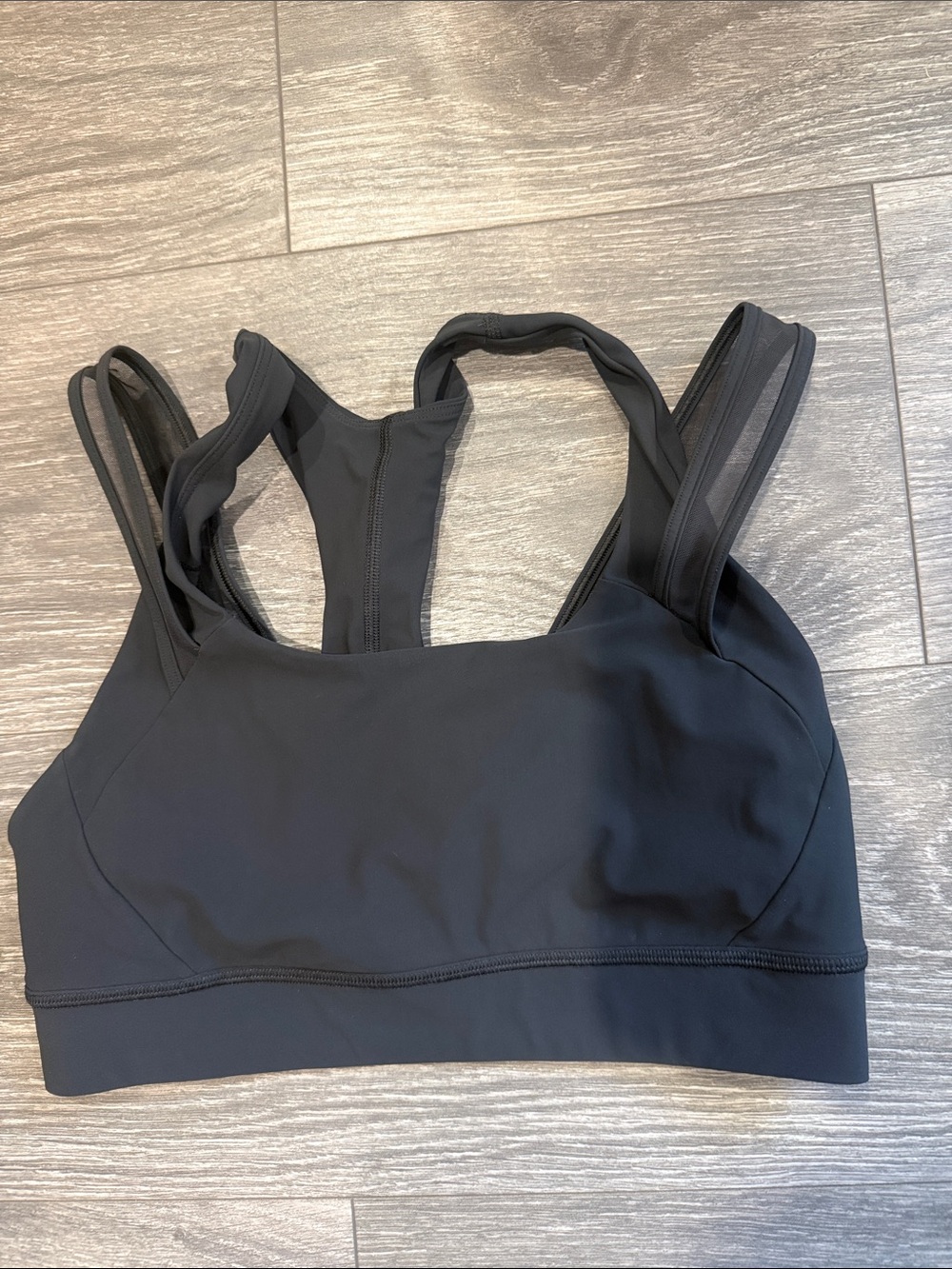 lululemon athletica Black Racerback Sports Bra